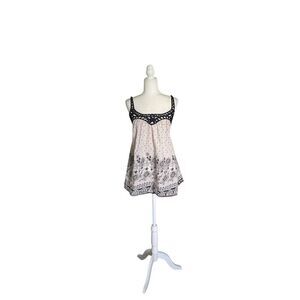 Debbie Miller for Rigo Polka Dot Floral Babydoll Top – Size M